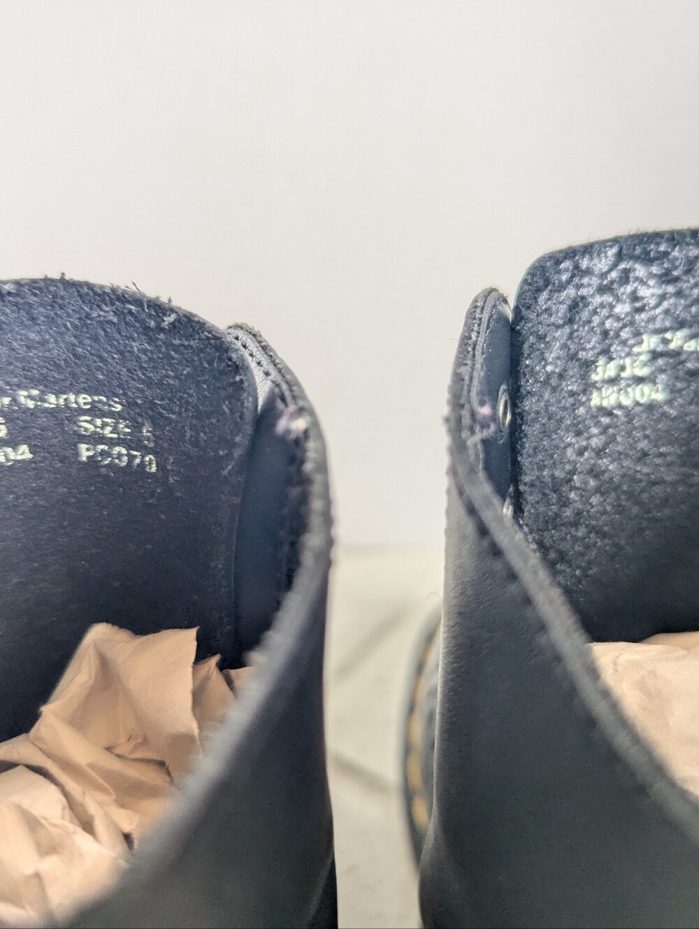 Vtg Dr. Martens 3A36 Wingtip Brogue 8-Eye Boots Sz 7 Made in England Rare Black - Picture 14 of 16